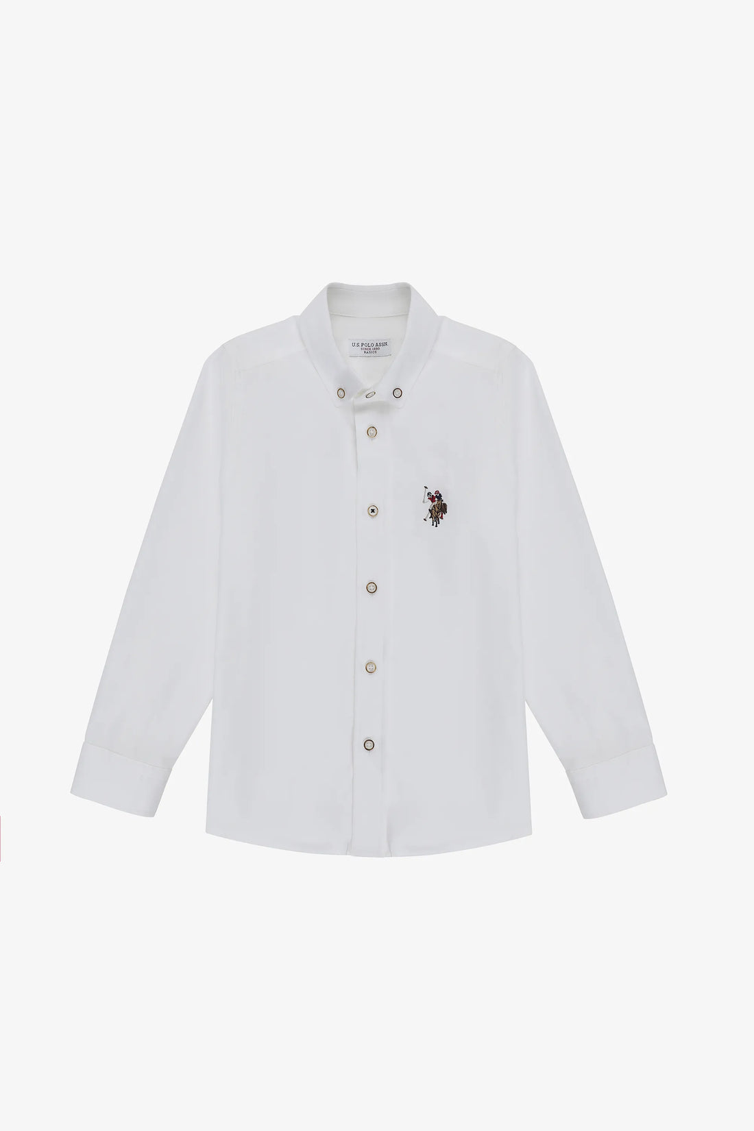 U.S. Polo Assn. White Boys White Shirt Long Sleeve SKU: G083SZ0040 PU-8792_VR013 Image 02