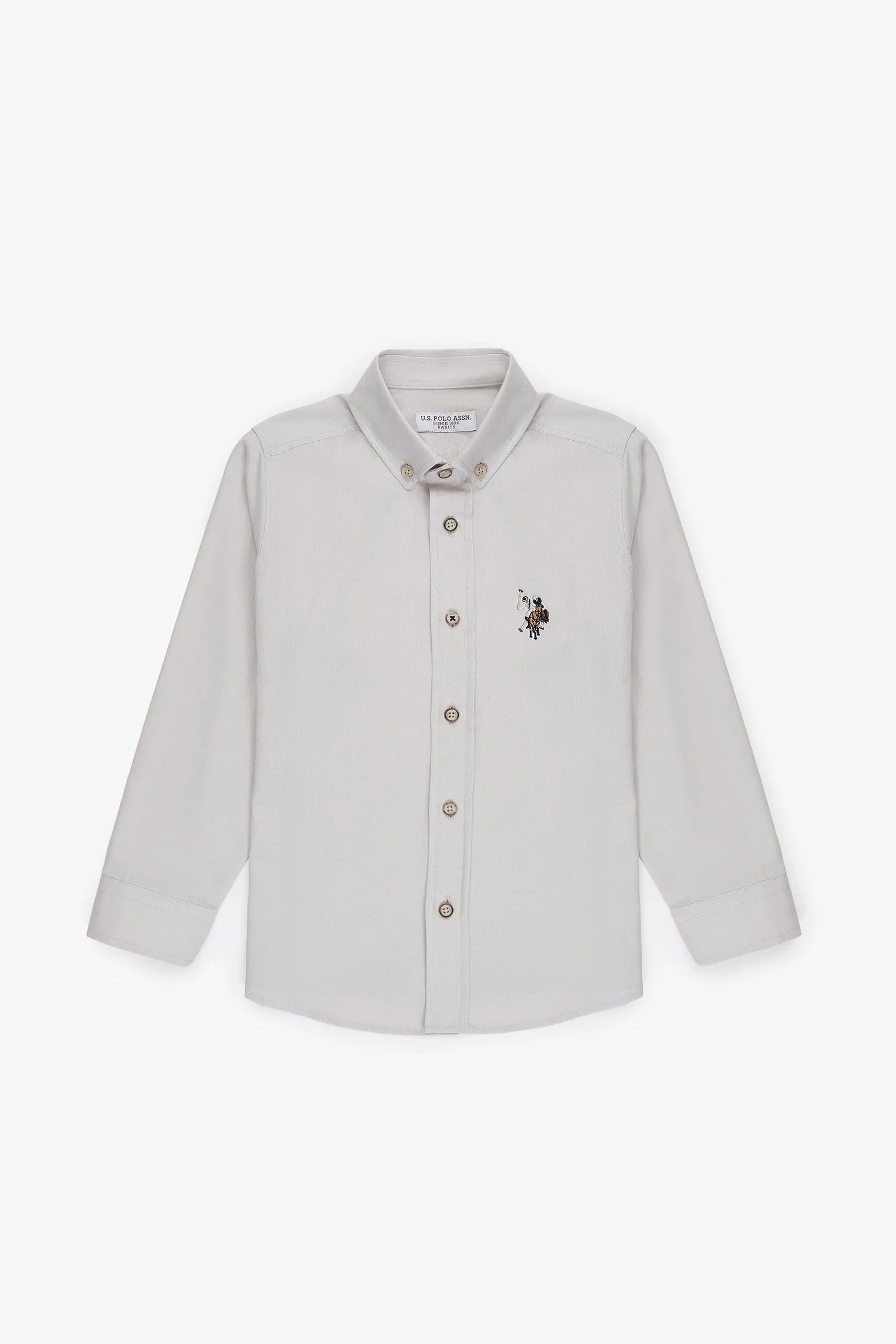 U.S. Polo Assn. Stone Boys Stone Shirt Long Sleeve SKU: G083SZ0040 PU-8792_VR049 Image 01