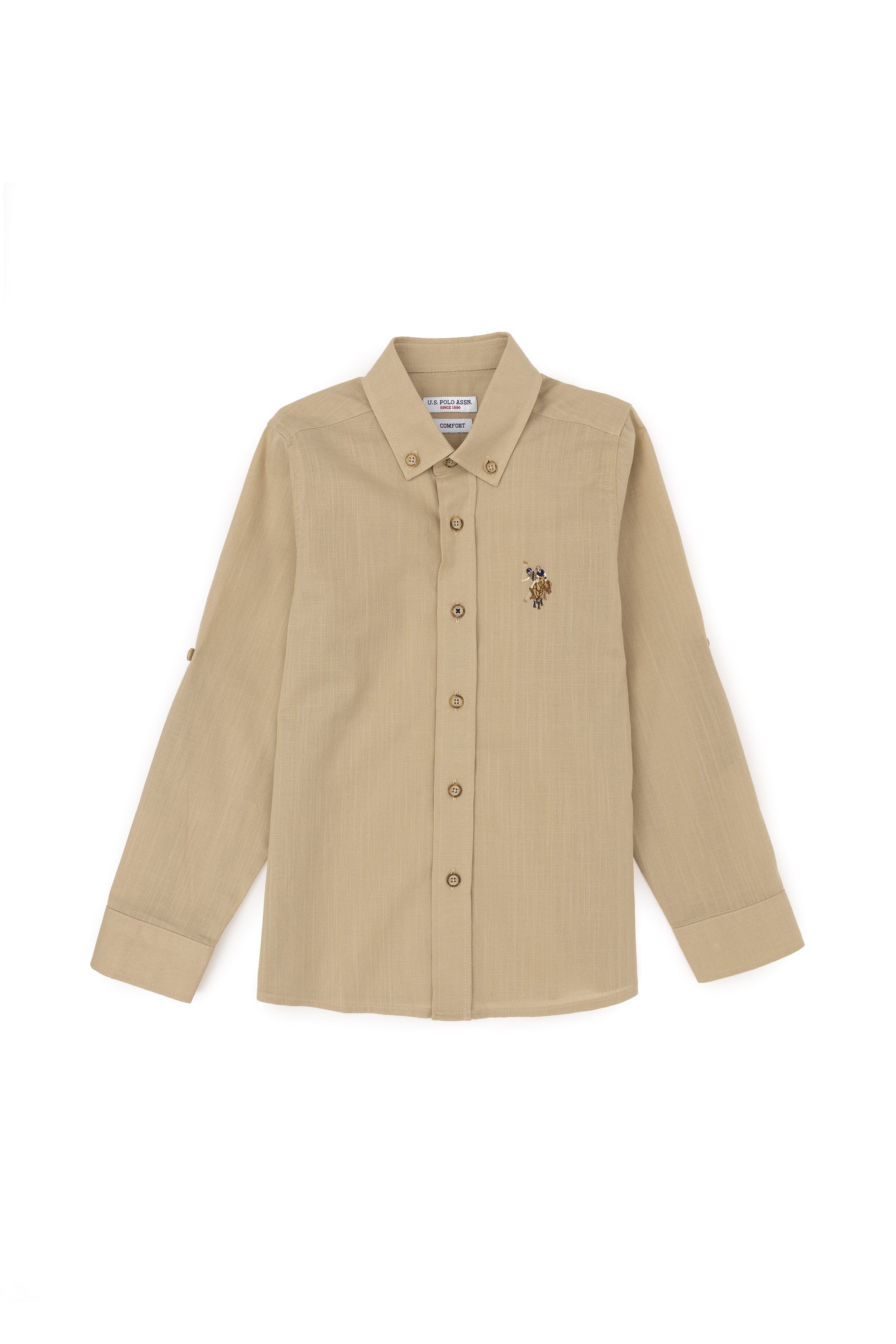Button Down Shirt With Logo_G083SZ0040 1840402_VR183_02
