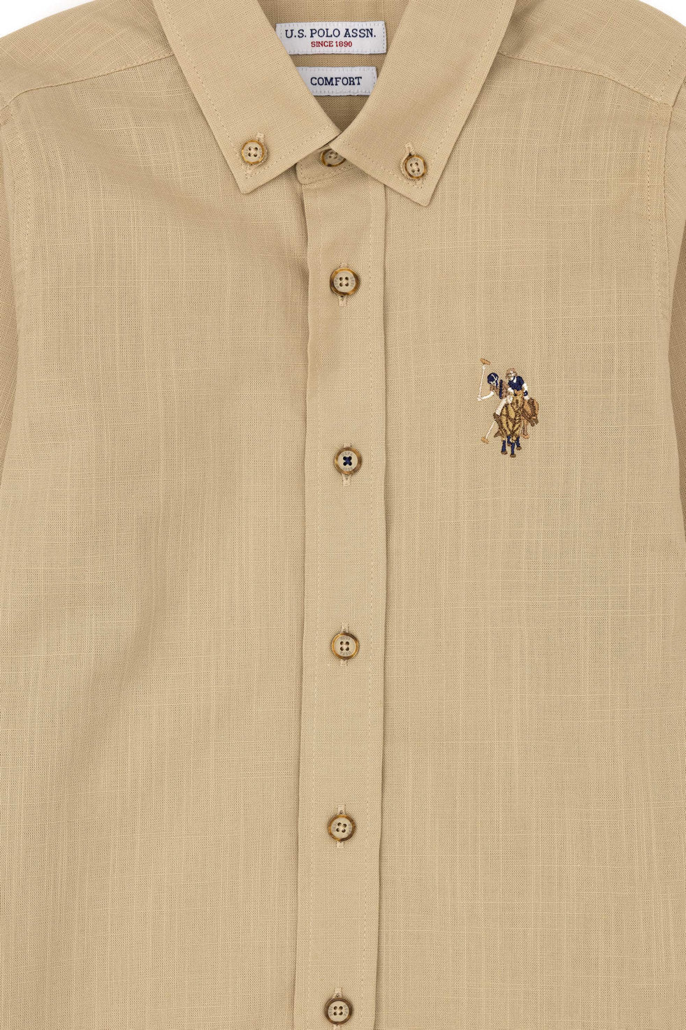 Button Down Shirt With Logo_G083SZ0040 1840402_VR183_04