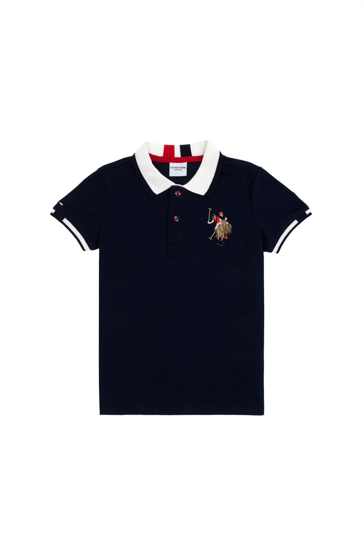 U.S. Polo Assn. Navy Blue Boys Navy Blue Polo Shirt SKU: G083SZ0110 2085099_VR033 Image 01