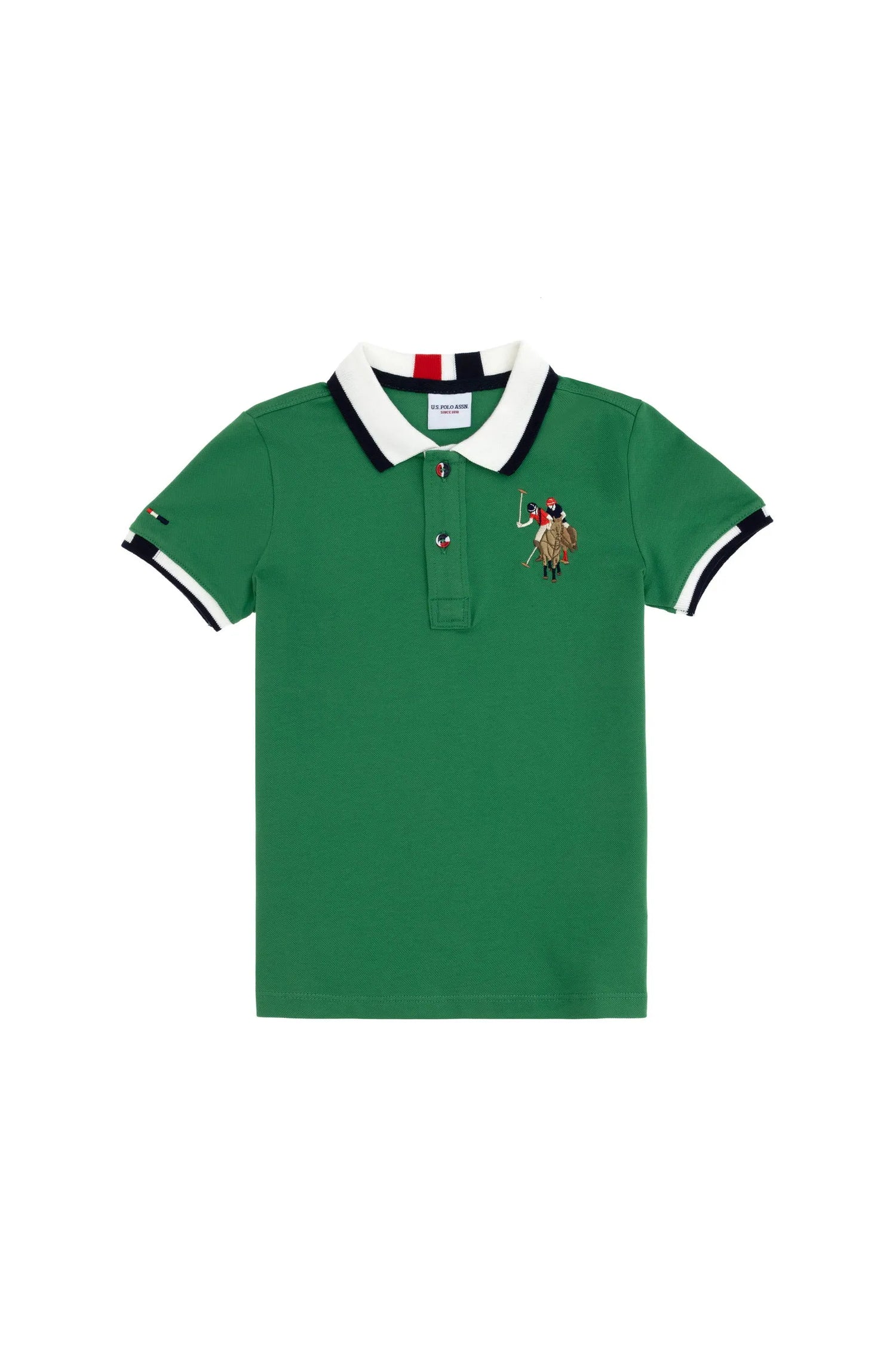U.S. Polo Assn. Green Boys Green Polo Shirt SKU: G083SZ0110 2085099_VR054 Image 01