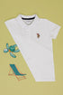 U.S. Polo Assn. White Boys White Polo Shirt SKU: G083SZ0110 2188971_VR013 Image 01
