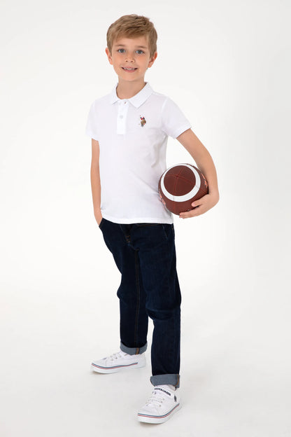 U.S. Polo Assn. White Boys White Polo Shirt SKU: G083SZ0110 2188971_VR013 Image 03