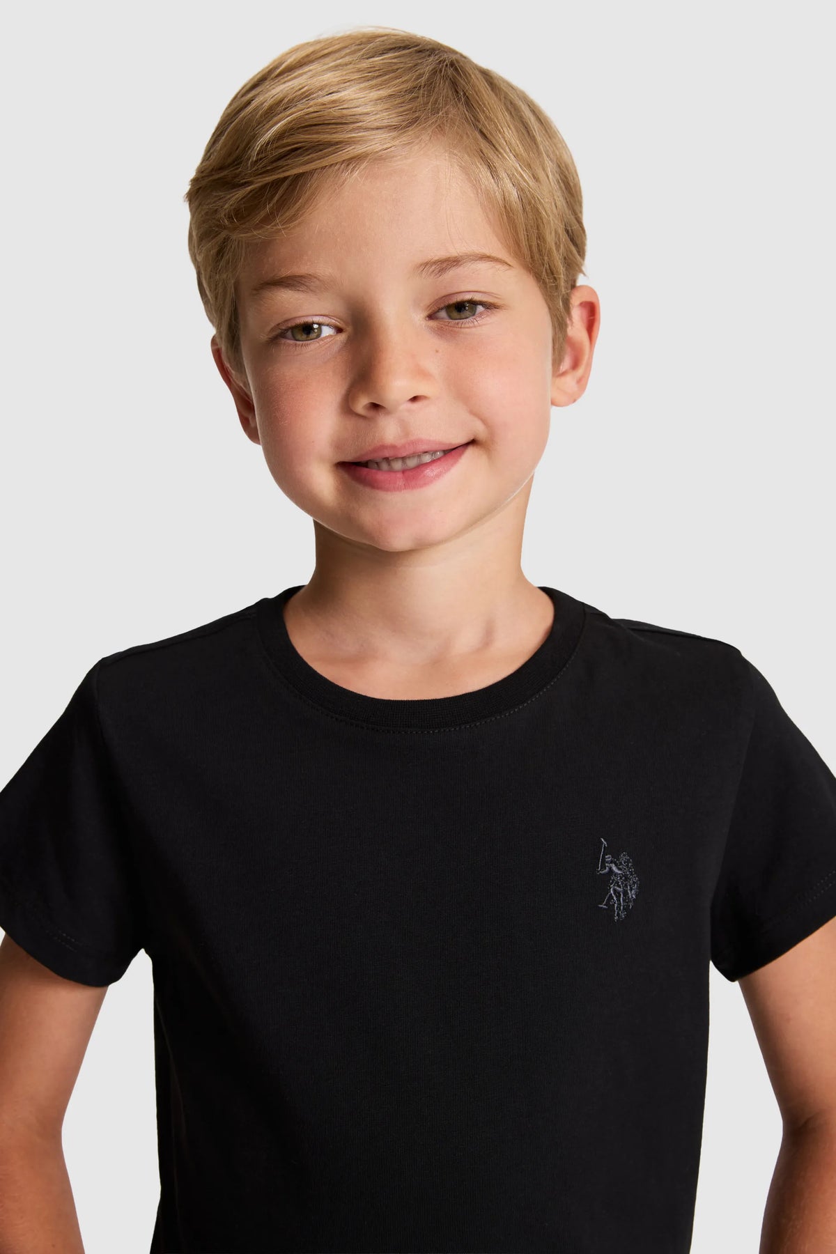 U.S. Polo Assn. Black Boys Black Short Sleeve T-Shirt SKU: G083SZ0110 PU-8661_VR046 Image 02
