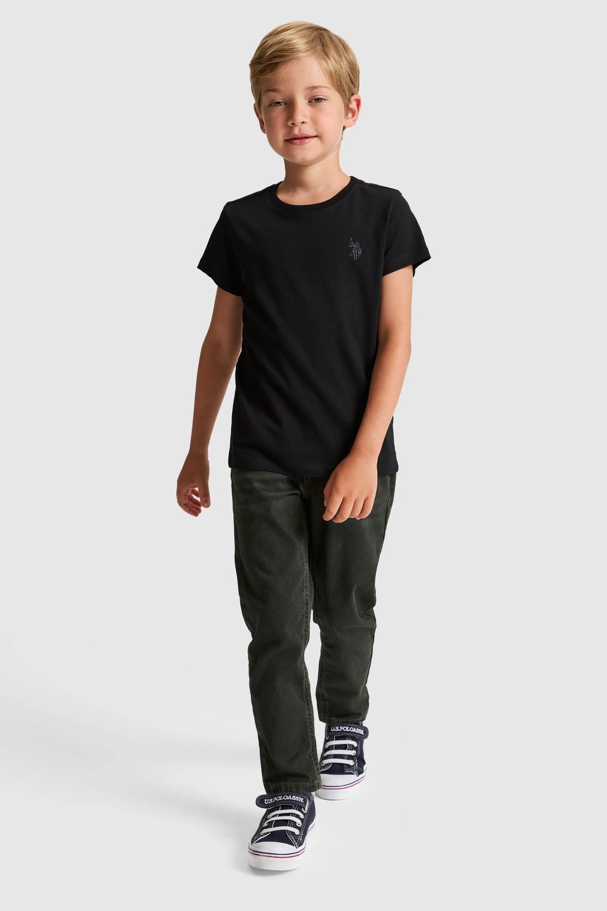U.S. Polo Assn. Black Boys Black Short Sleeve T-Shirt SKU: G083SZ0110 PU-8661_VR046 Image 04