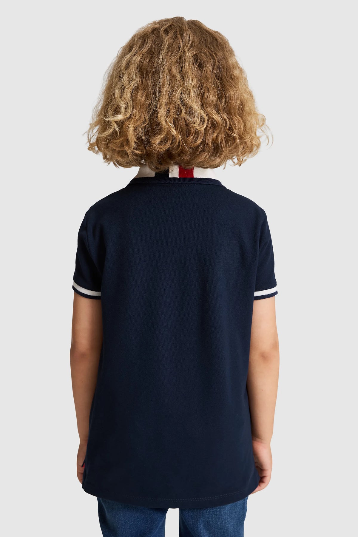 U.S. Polo Assn. Navy Boys Navy Short Sleeve Tipped Collar Polo Shirt SKU: G083SZ0110 PU-8729_VR033 Image 05