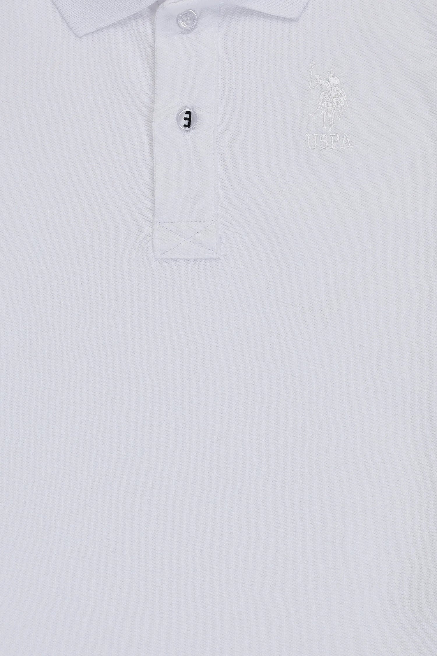 U.S. Polo Assn. White Boys White Polo Shirt SKU: G083SZ0110 PU-8730_VR013 Image 04