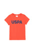 Round Neck T-Shirt With Uspa Logo_G083SZ0110 1795027_VR030_01