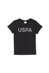 Black T-Shirt With USPA Logo_G083SZ0110 1795027_VR046_01