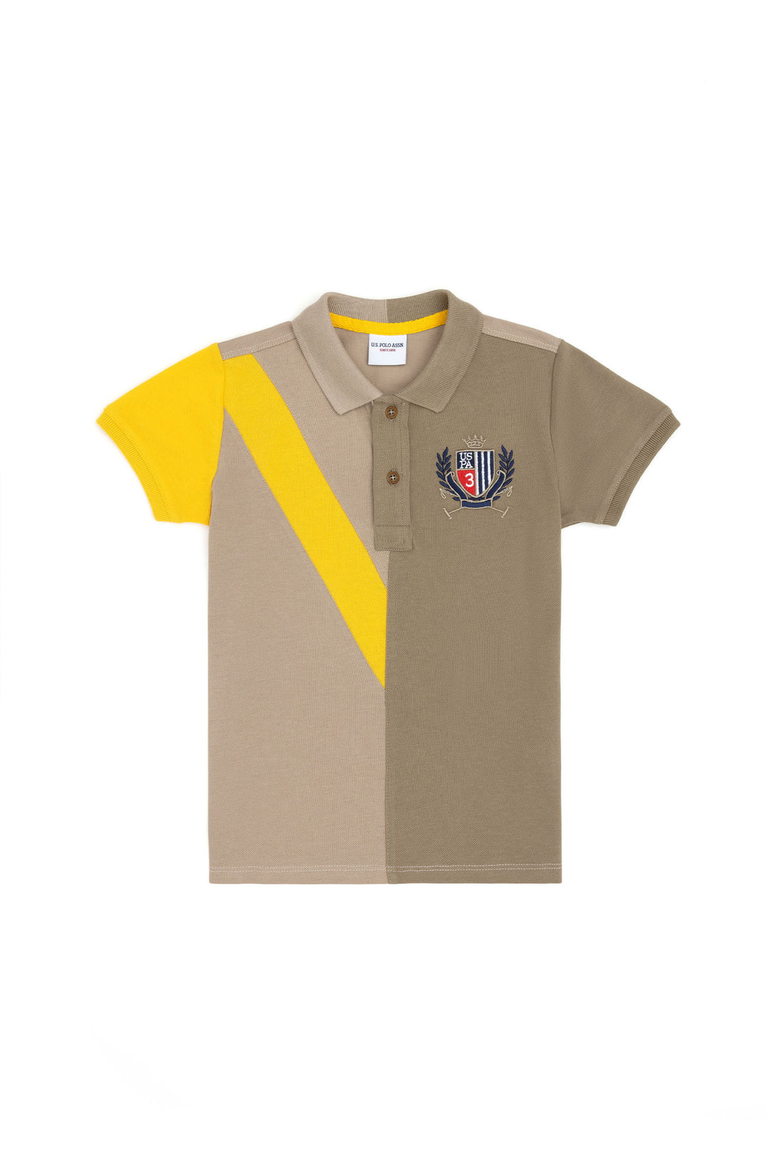 Polo Shirt With Color Block Design_G083SZ0110 1825404_VR183_01