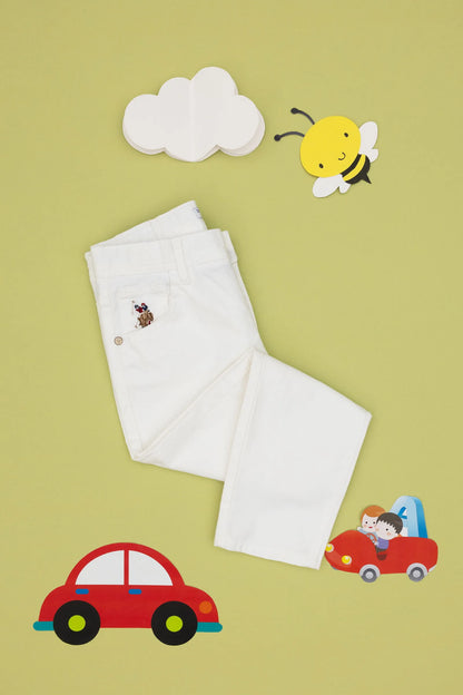 U.S. Polo Assn. White Boys White Chinos SKU: G083SZ0780 2109059_VR013 Image 01