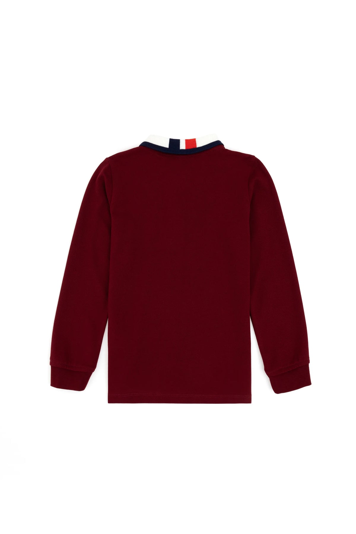 U.S. Polo Assn. Bordeaux Boys Bordeaux Long Sleeve Rugby Polo Shirt SKU: G083SZ0820 1927669_VR014 Image 02