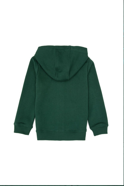 U.S. Polo Assn. Dark Green Boys Dark Green Zip Through Hooded Hoodie SKU: G083SZ0820 2235243_VR079 Image 04