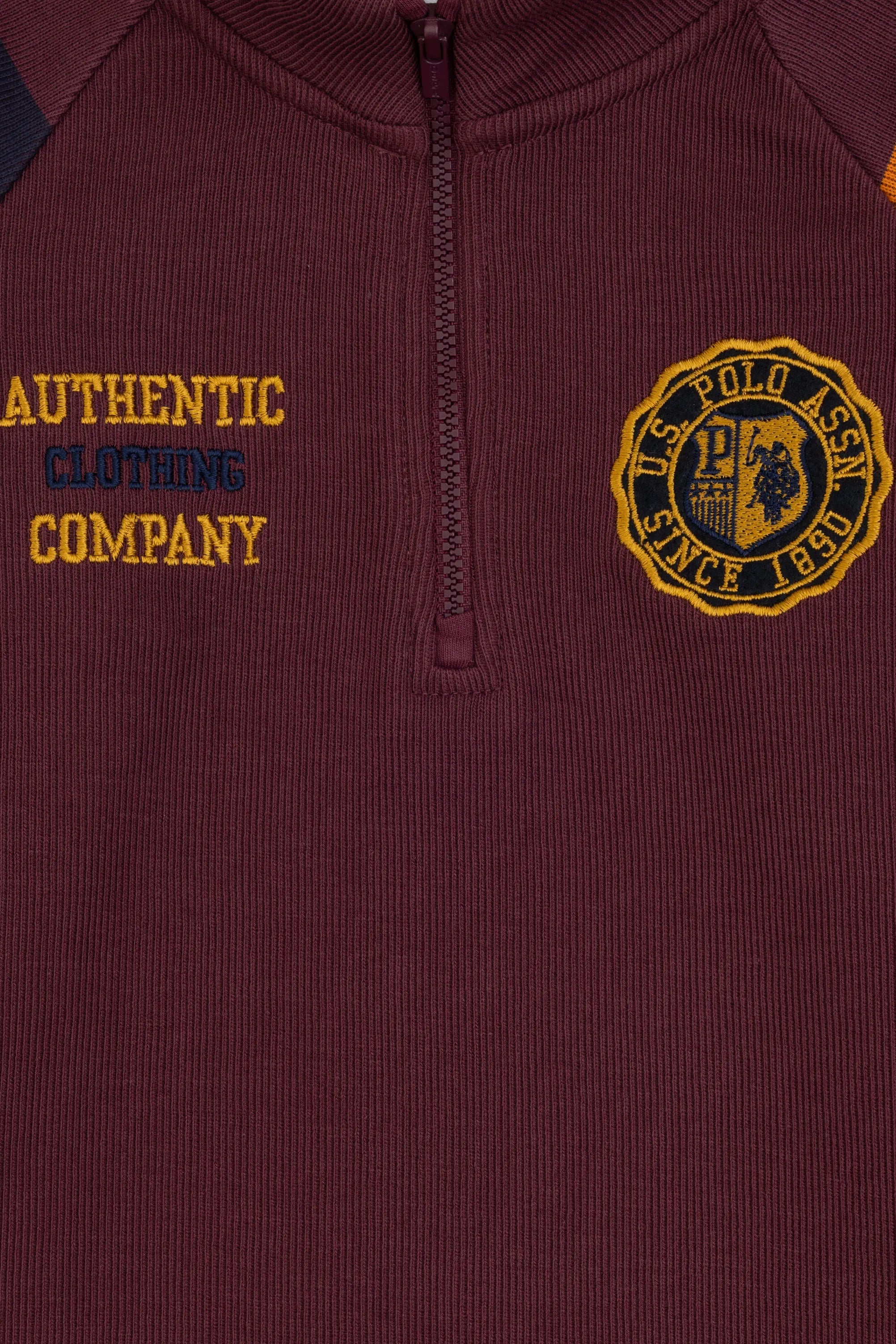 U.S. Polo Assn._New Plum_New Plum Sweatshirt With Zipper_G083SZ0820 2236436_VR177_03