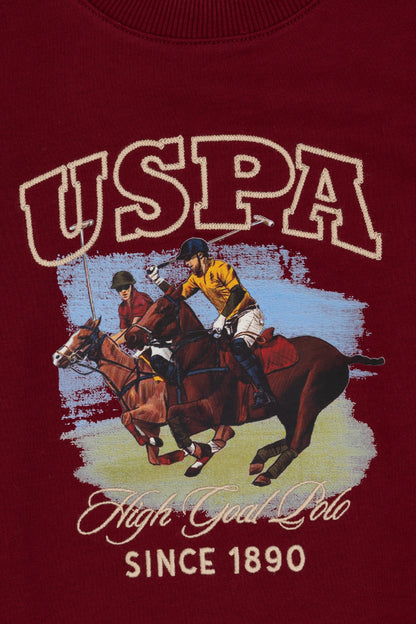 U.S. Polo Assn._Bordeaux_Bordeaux Long Sleeve T-Shirt With Design_G083SZ0820 2236478_VR014_03