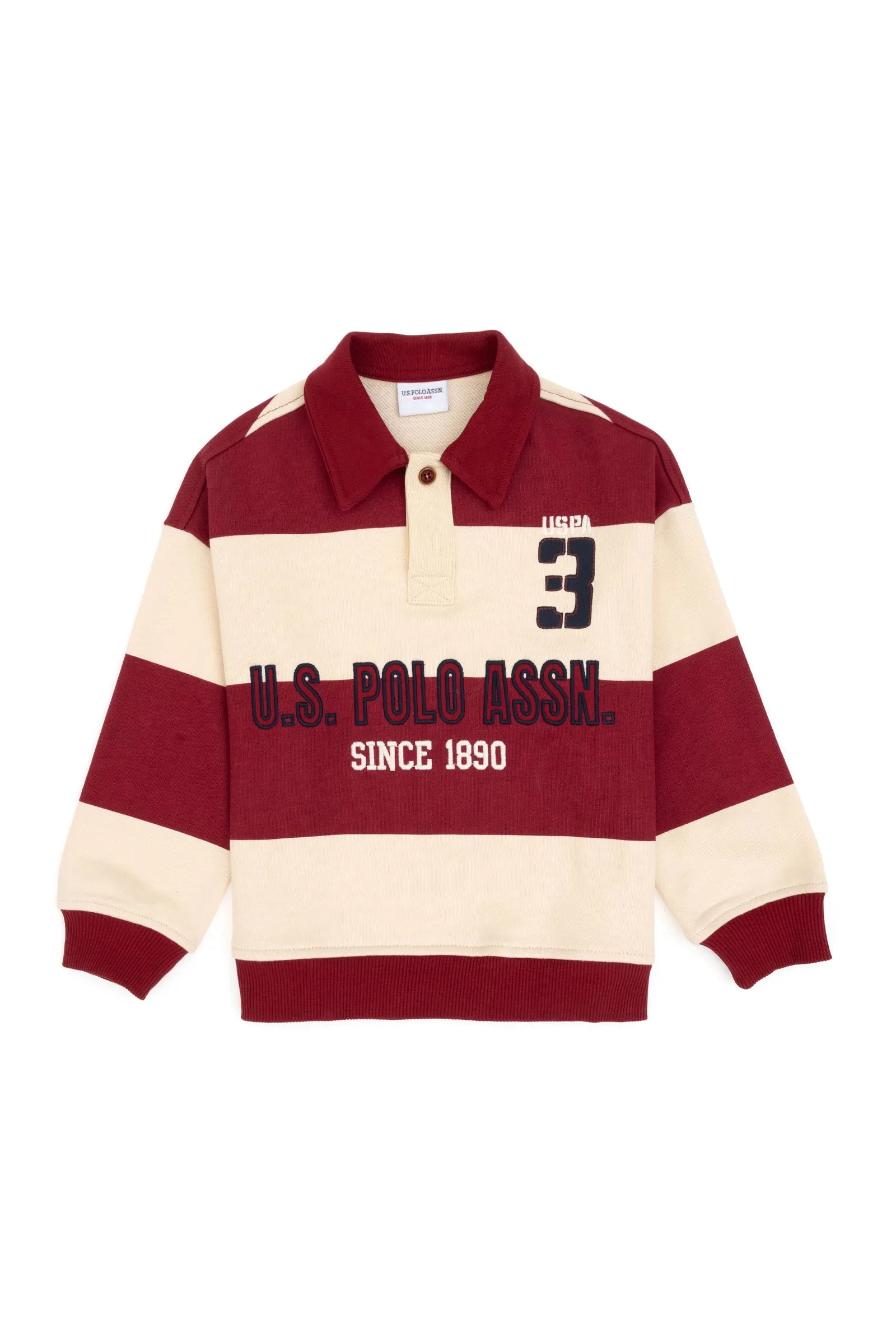 U.S. Polo Assn._Pink_Pink Long Sleeve Polo Shirt_G083SZ0820 2236481_VR104_01