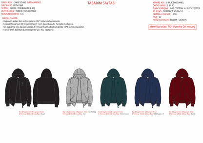 U.S. Polo Assn. Grey Melange Boys Grey Melange Zip Through Hooded Fleece Hoodie SKU: G083SZ0820 PU-13180_VR086 Image 01