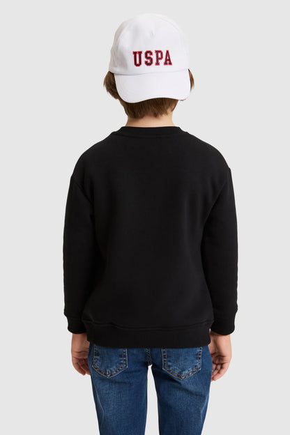 U.S. Polo Assn. Black Boys Black Crew Neck Sweatshirt SKU: G083SZ0820 PU-17637_VR046 Image 05