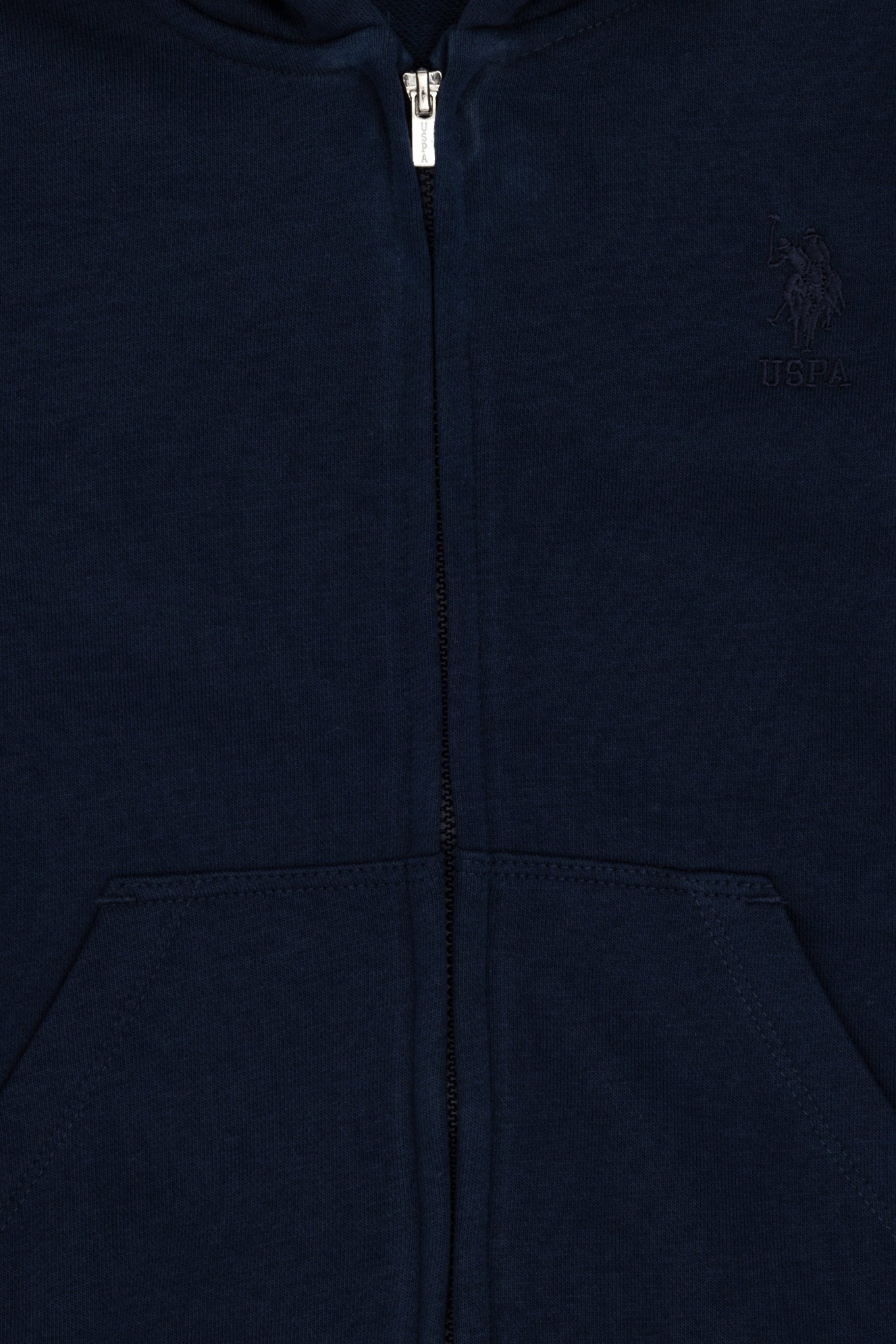 Navy Blue Sweatshirt with Hood_G083SZ0820 1927564_VR033_03