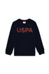 Navy Blue Sweatshirt with Logo_G083SZ0820 1927643_VR033_01