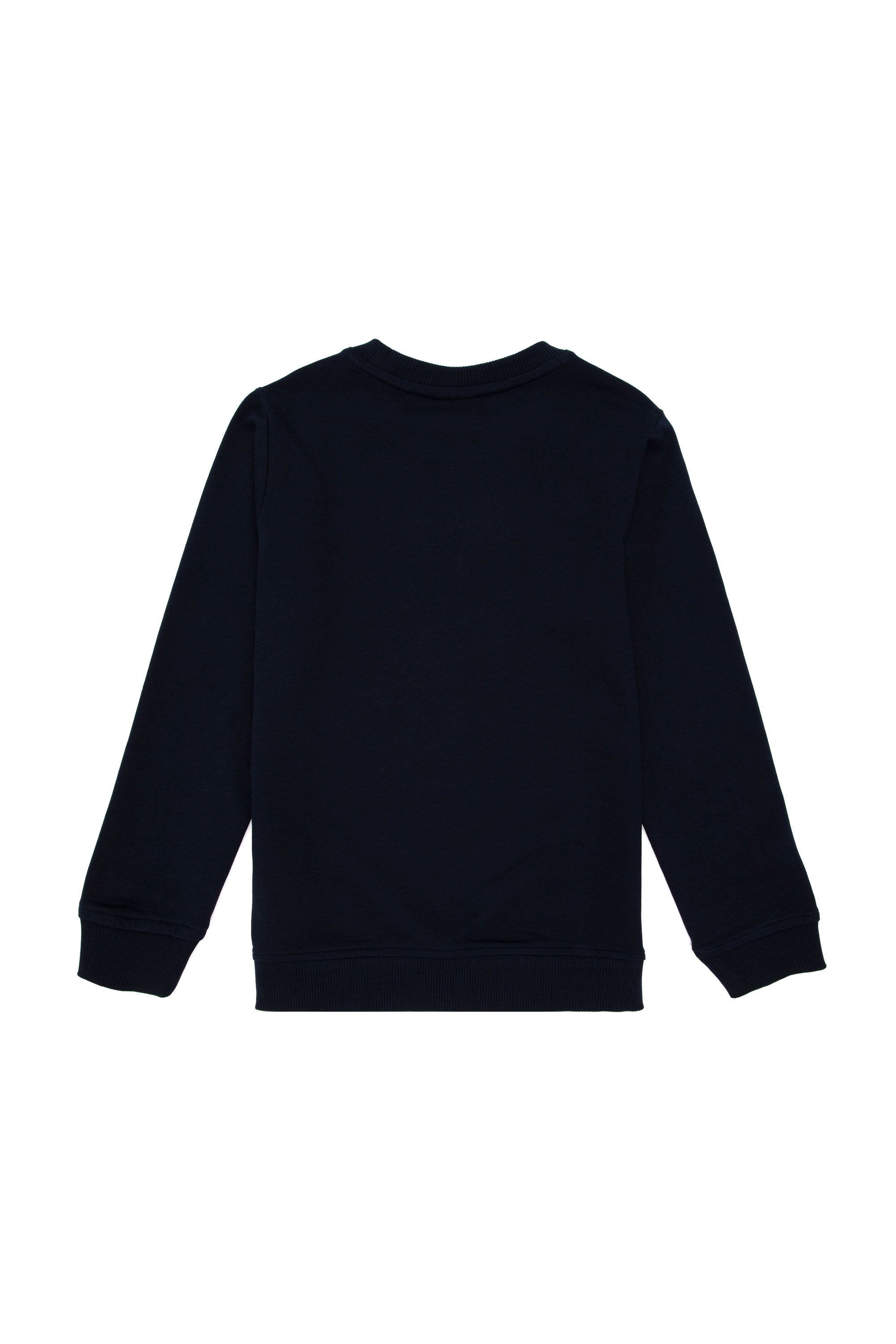 Navy Blue Sweatshirt with Logo_G083SZ0820 1927643_VR033_02