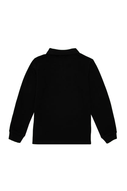 Black Sweatshirt with Logo_G083SZ0820 1927680_VR046_02