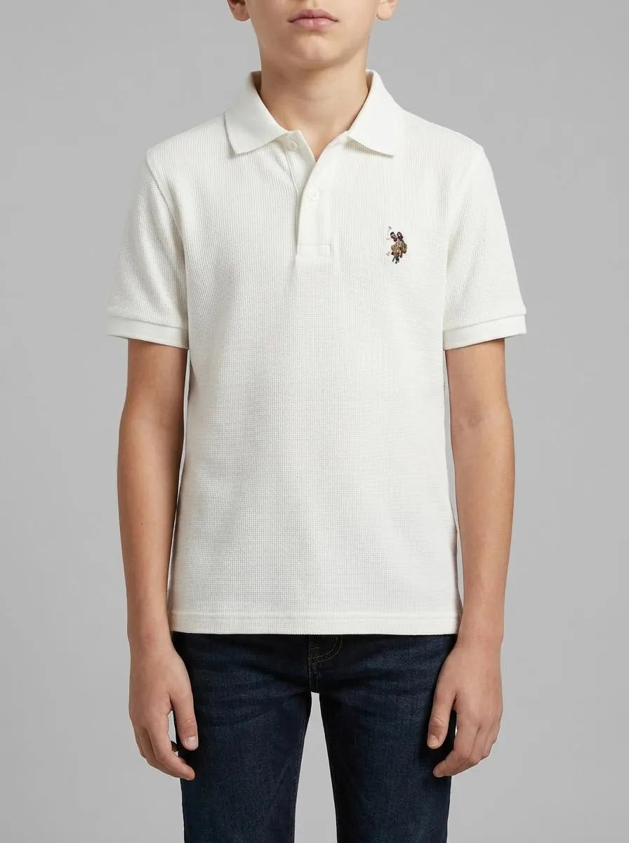 U.S. Polo Assn. White Boys White Knitting Shirt SKU: G083SZ0OG0 2111813_VR013 Image 00