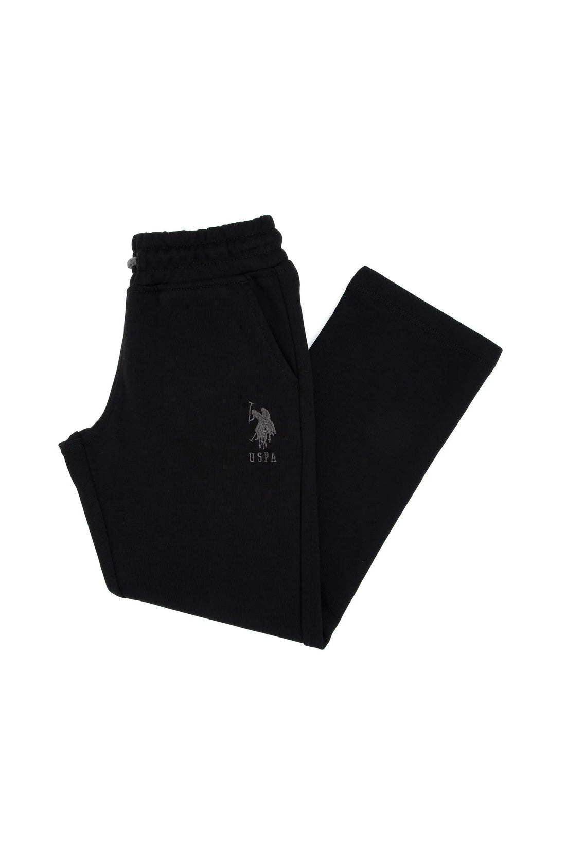 U.S. Polo Assn. Black Boys Black Straight Leg Cotton Sweatpants SKU: G083SZ0OP0 2226037_VR046 Image 01