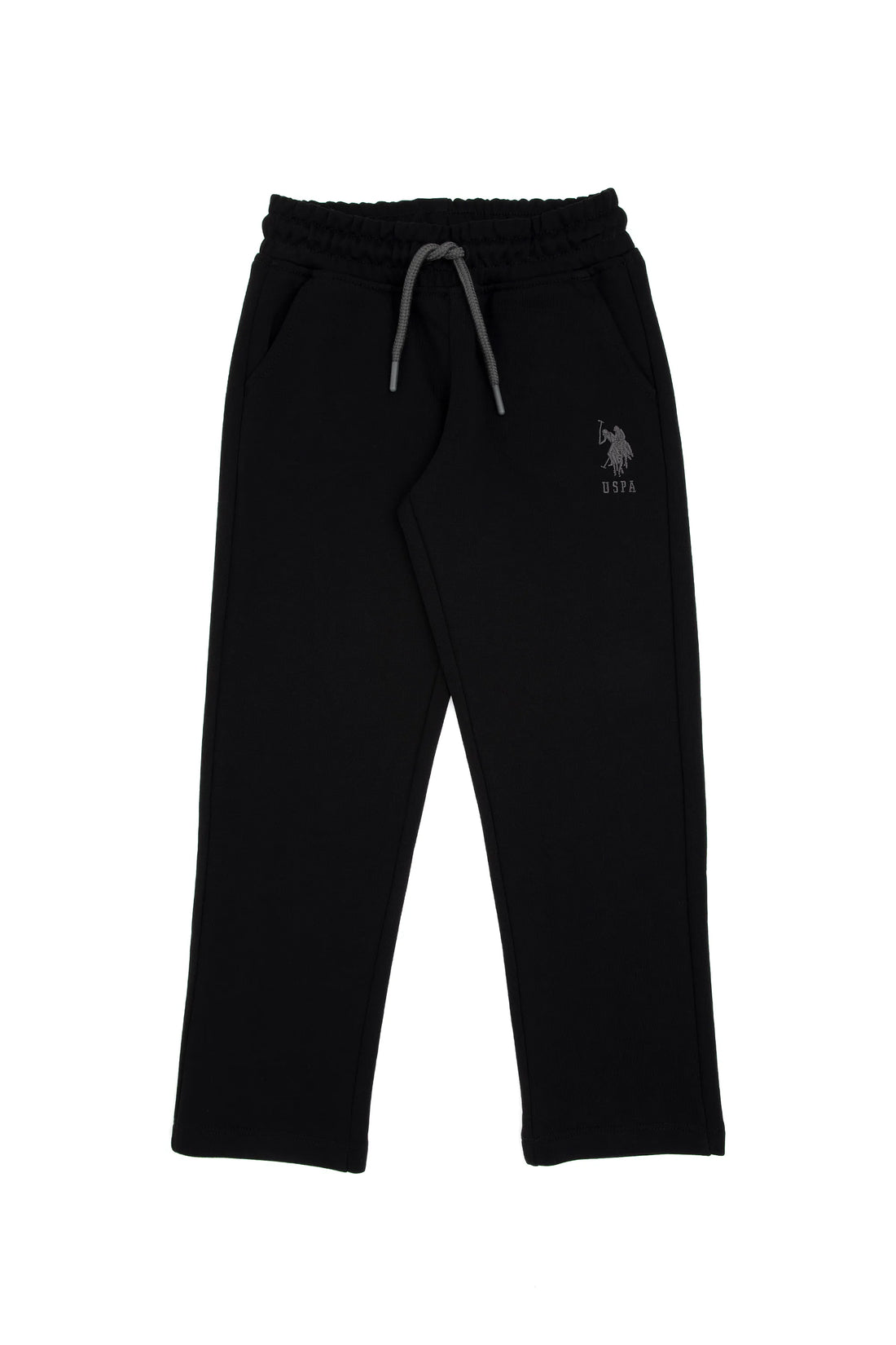 U.S. Polo Assn. Black Boys Black Straight Leg Cotton Sweatpants SKU: G083SZ0OP0 2226037_VR046 Image 02