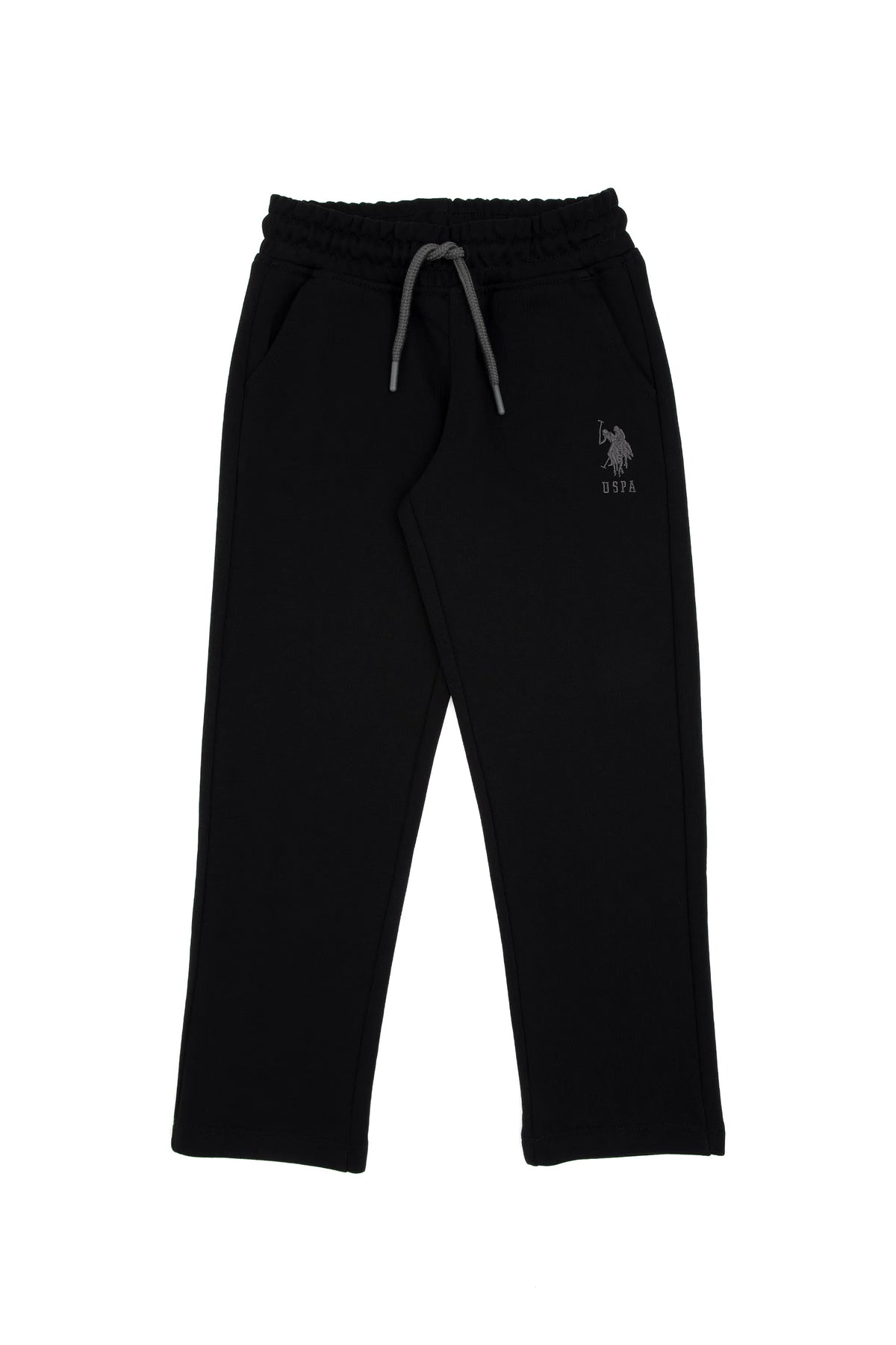 U.S. Polo Assn. Black Boys Black Straight Leg Cotton Sweatpants SKU: G083SZ0OP0 2226037_VR046 Image 02