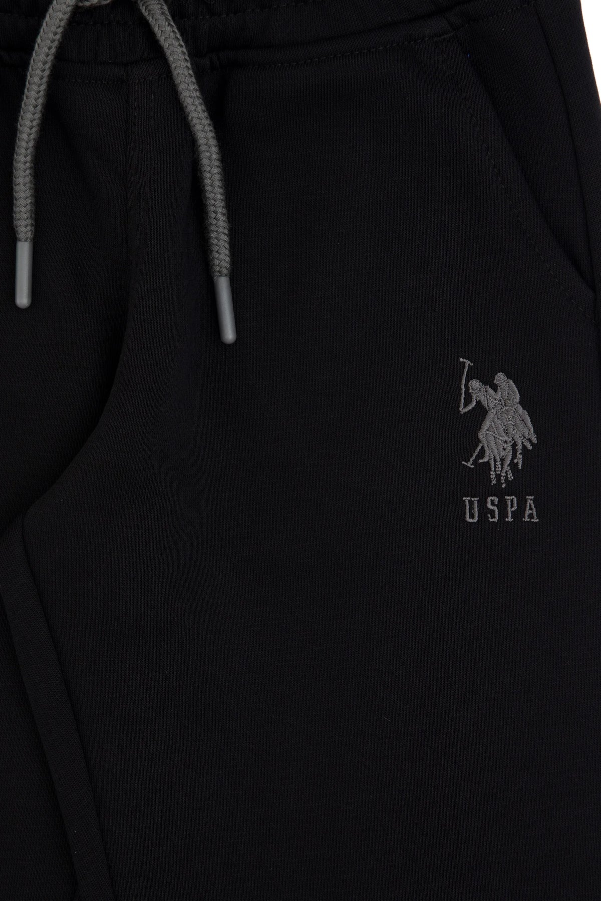 U.S. Polo Assn. Black Boys Black Straight Leg Cotton Sweatpants SKU: G083SZ0OP0 2226037_VR046 Image 04
