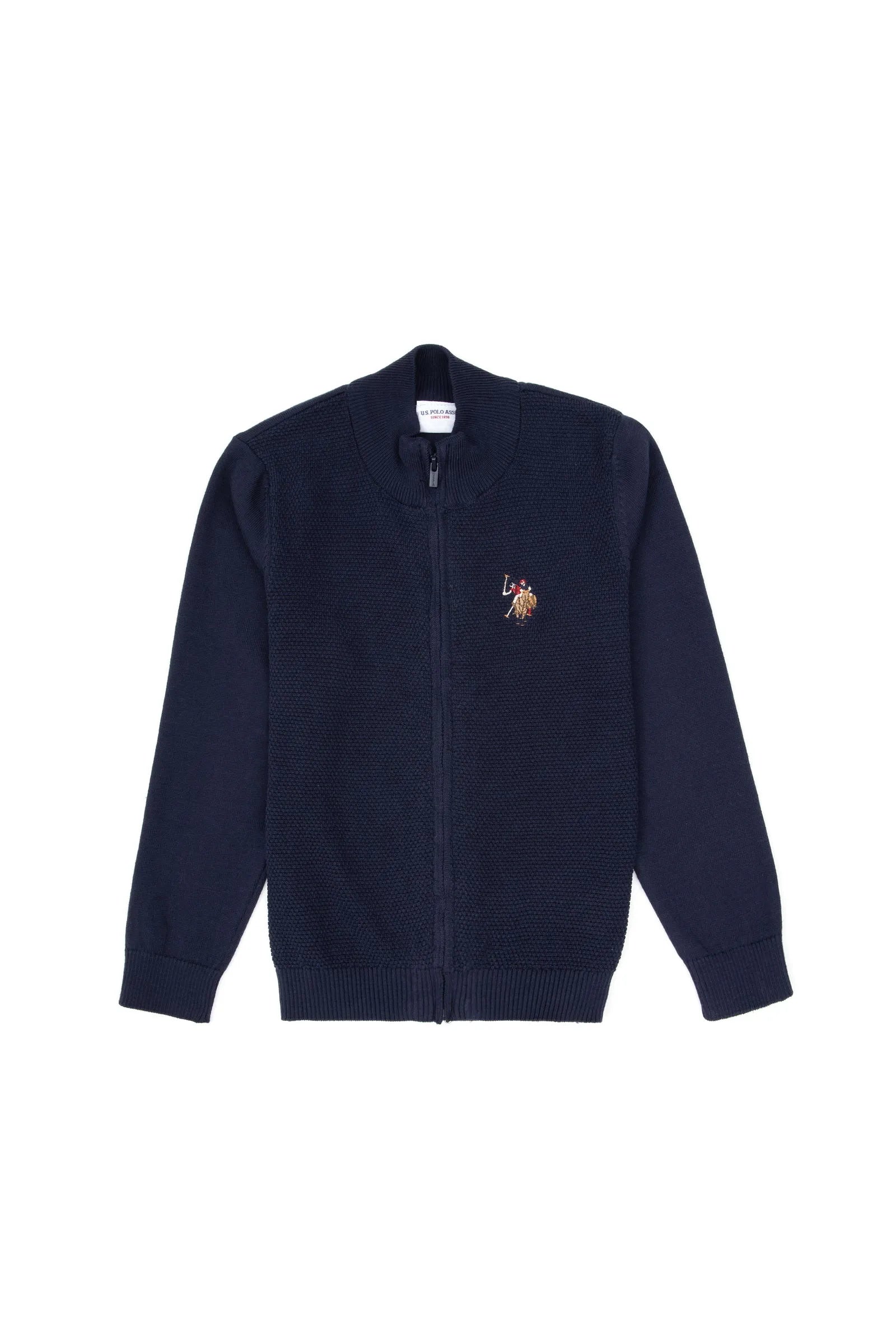 U.S. Polo Assn._Navy_Navy Cardigan With Zipper_G083SZ0TH0 2255674_VR033_01