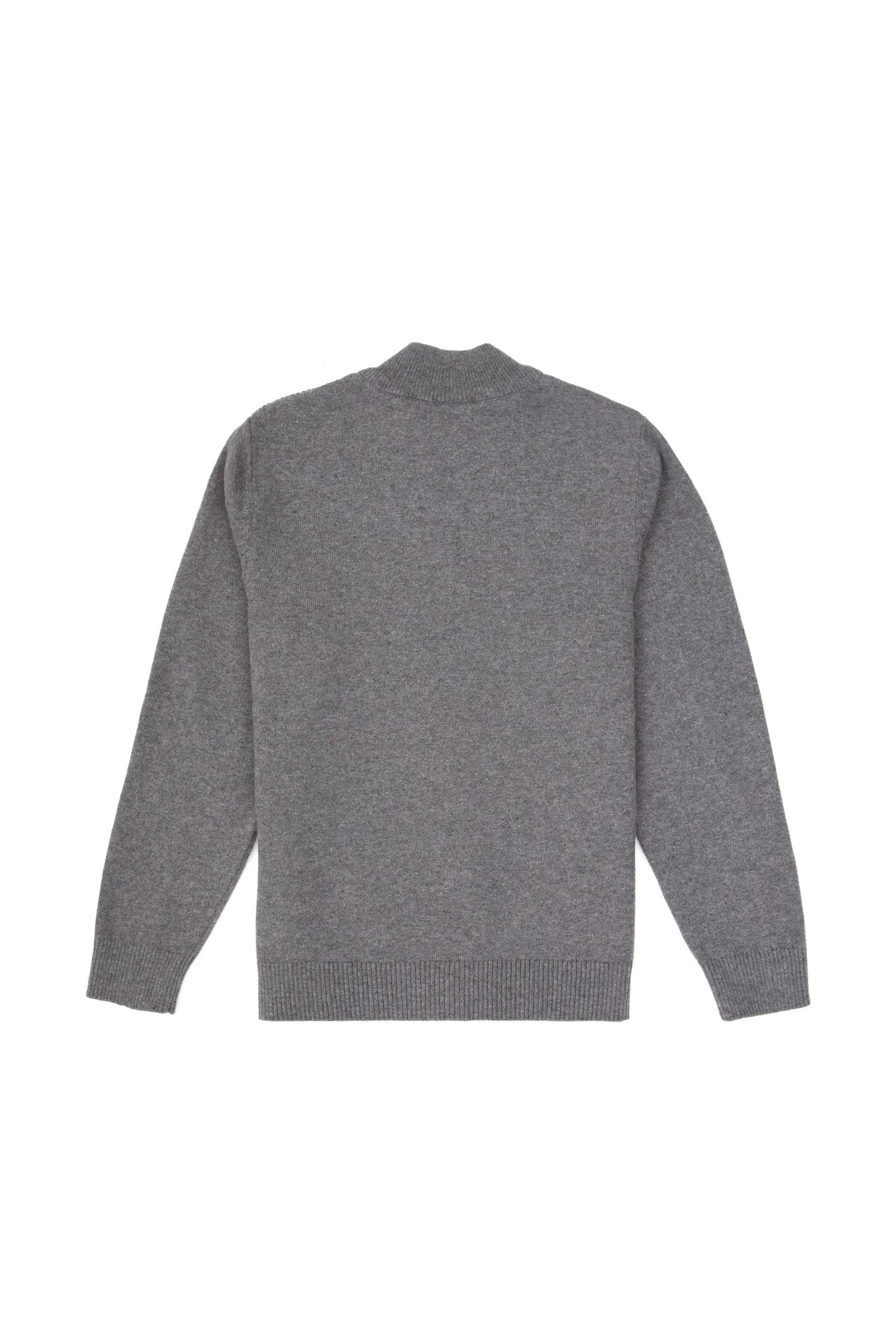 U.S. Polo Assn._Grey Melange_Grey Melange Zip Up Cardigan_G083SZ0TH0 2255674_VR086_02