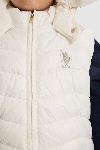 U.S. Polo Assn. Pearl Girls Pearl Hooded Padded Vest Jacket SKU: G084SZ0100 PU-13449_VR256 Image 06