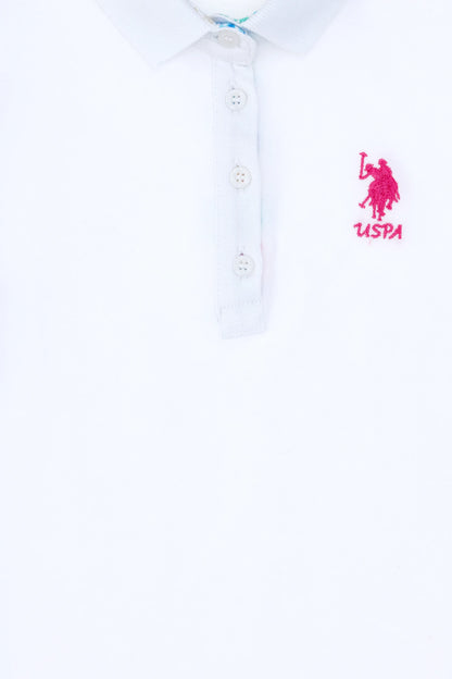 U.S. Polo Assn. White Girls White Polo Shirt SKU: G084SZ0110 2088490_VR013 Image 04