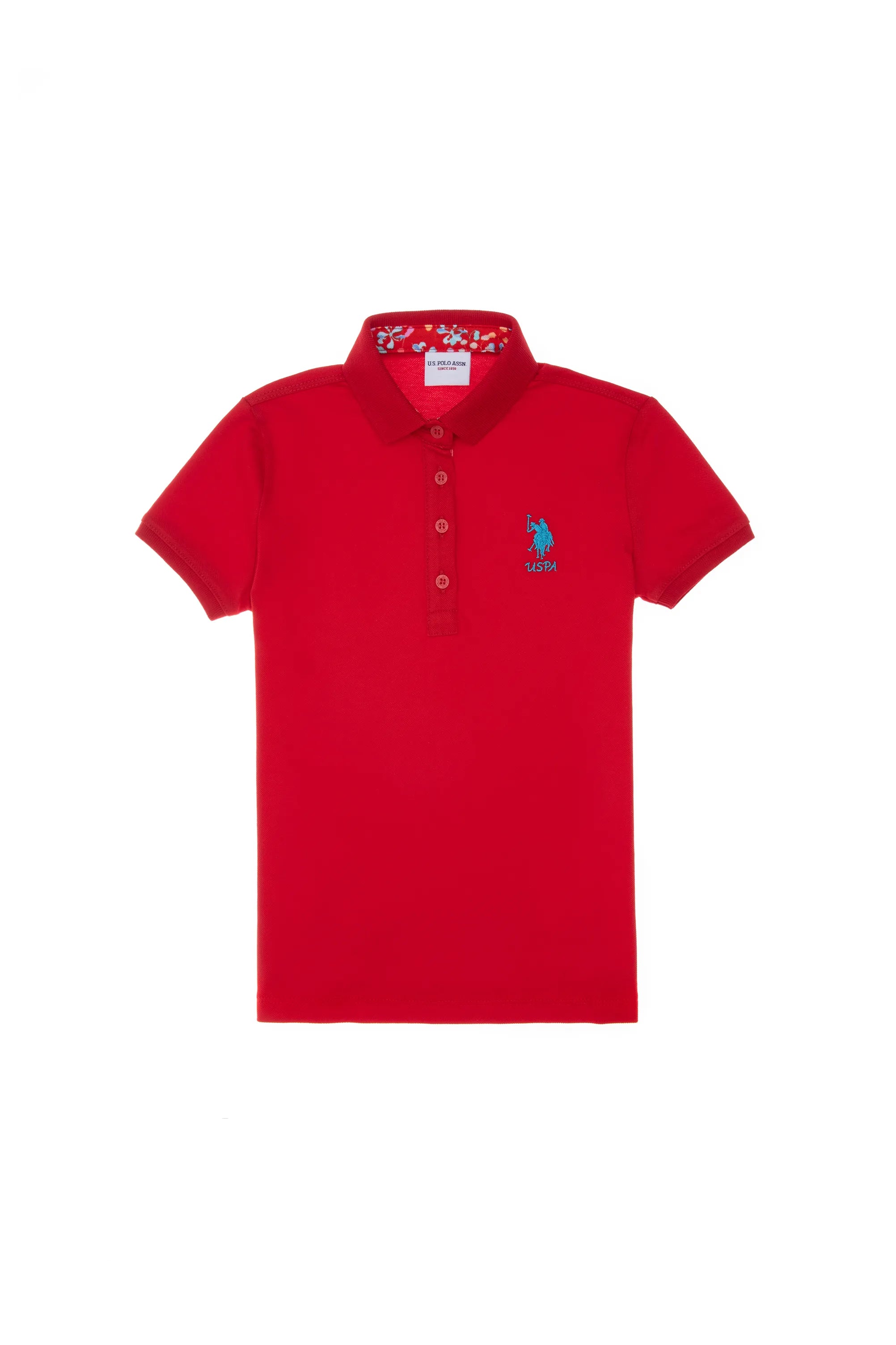 U.S. Polo Assn. Red Girls Red Polo Shirt SKU: G084SZ0110 2088490_VR030 Image 02