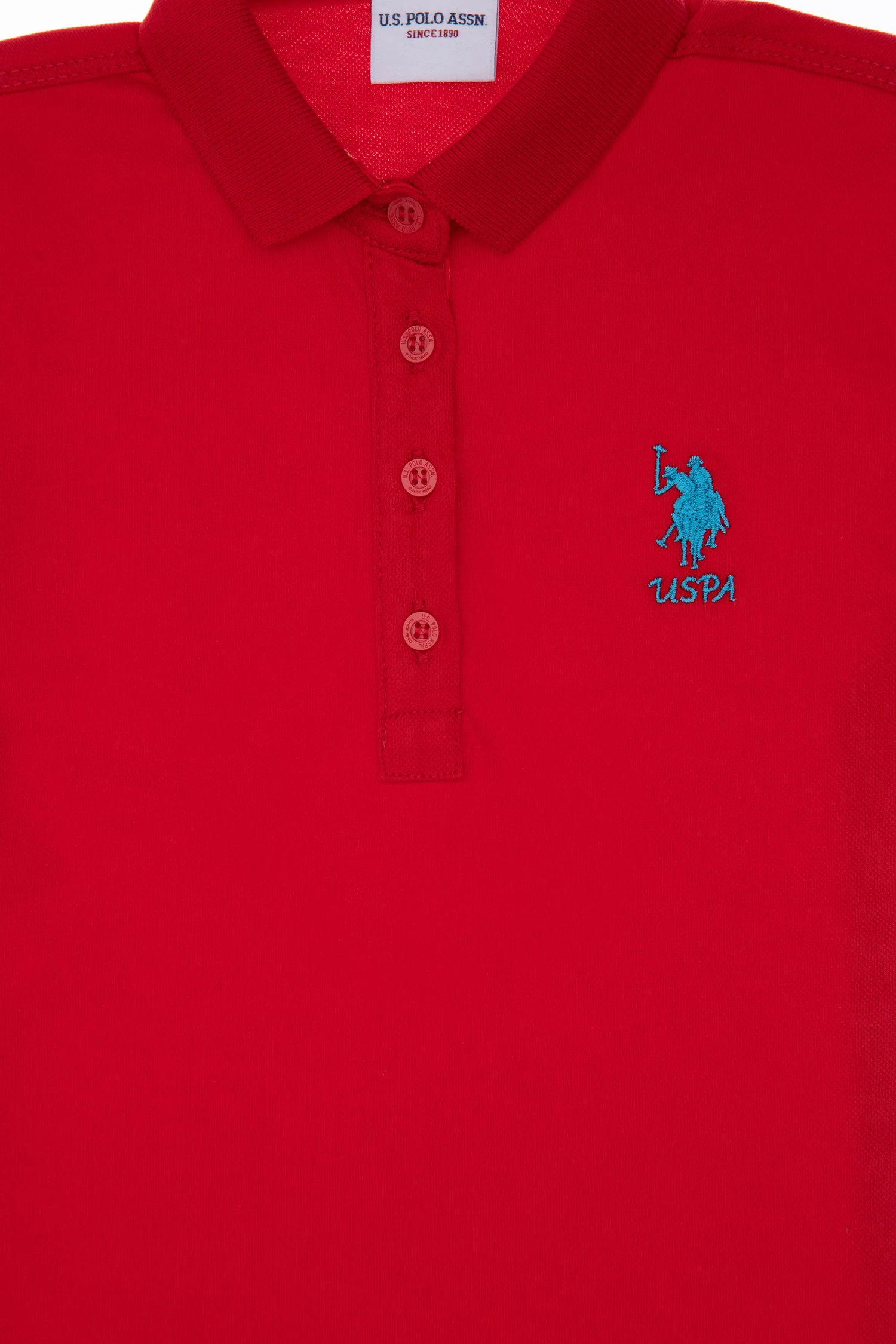 U.S. Polo Assn. Red Girls Red Polo Shirt SKU: G084SZ0110 2088490_VR030 Image 04