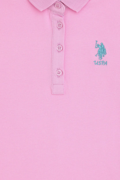 U.S. Polo Assn. Pink Girls Pink Polo Shirt SKU: G084SZ0110 2088490_VR211 Image 03