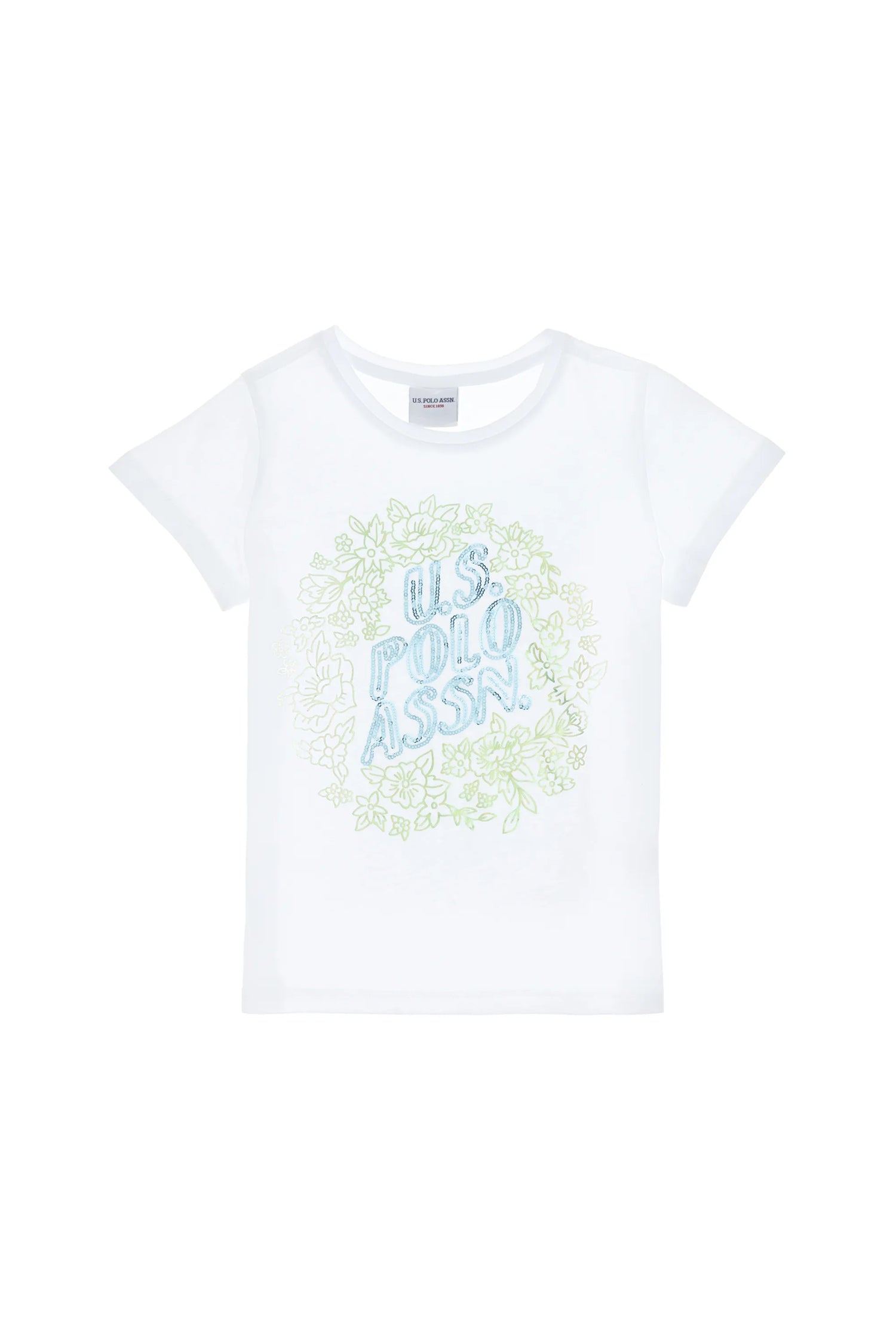 U.S. Polo Assn. White Girls White T-Shirt SKU: G084SZ0110 2105849_VR013 Image 02