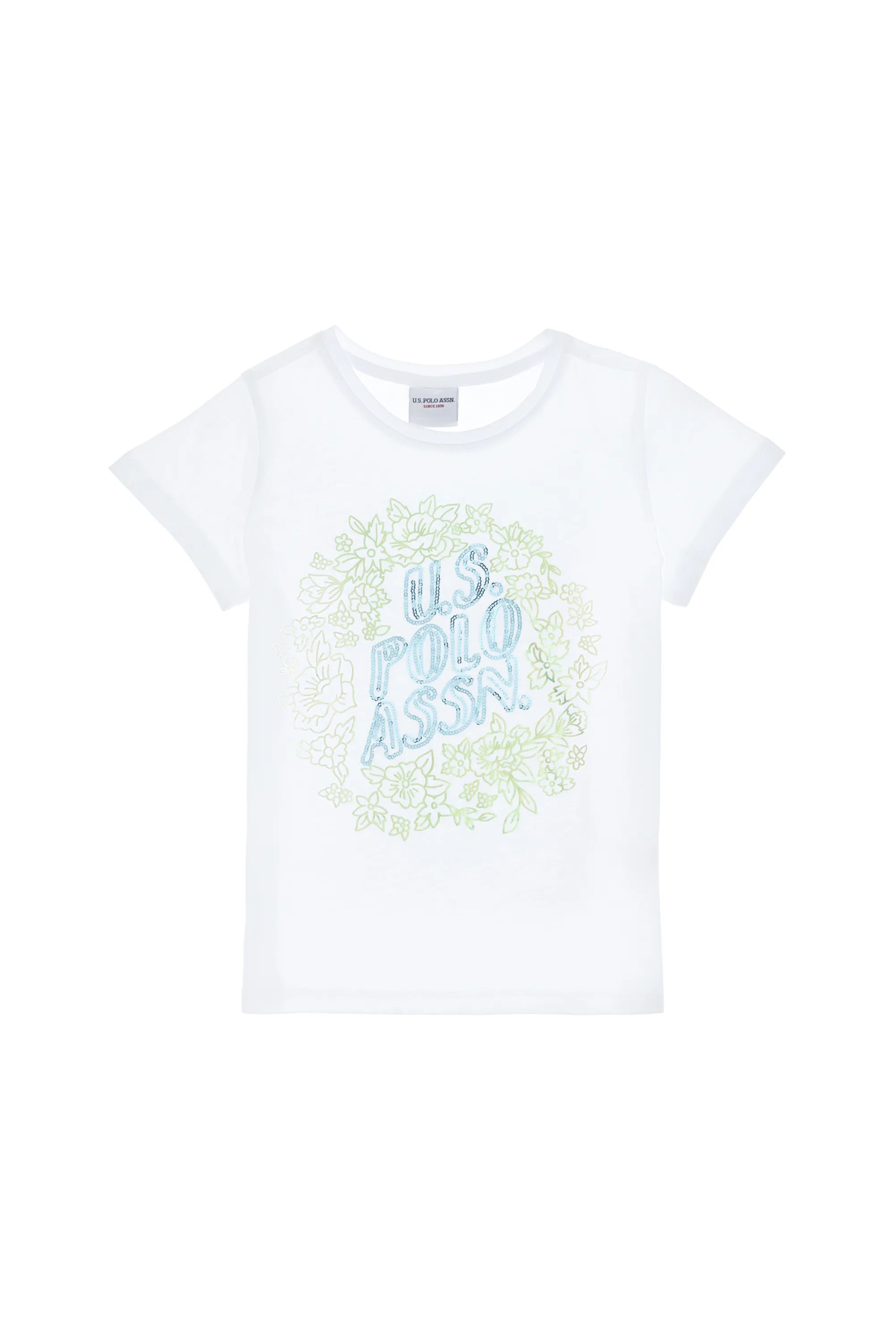 U.S. Polo Assn. White Girls White T-Shirt SKU: G084SZ0110 2105849_VR013 Image 02