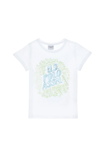 U.S. Polo Assn. White Girls White T-Shirt SKU: G084SZ0110 2105849_VR013 Image 02