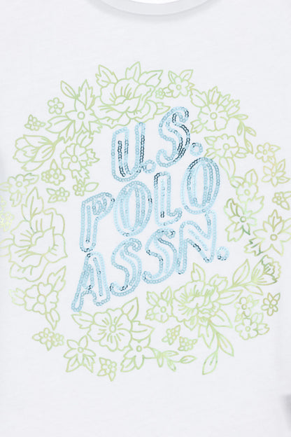 U.S. Polo Assn. White Girls White T-Shirt SKU: G084SZ0110 2105849_VR013 Image 04