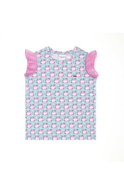 Multi-Color Top With Ruffle Sleeves_G084SZ0110 1834448_VR090_01