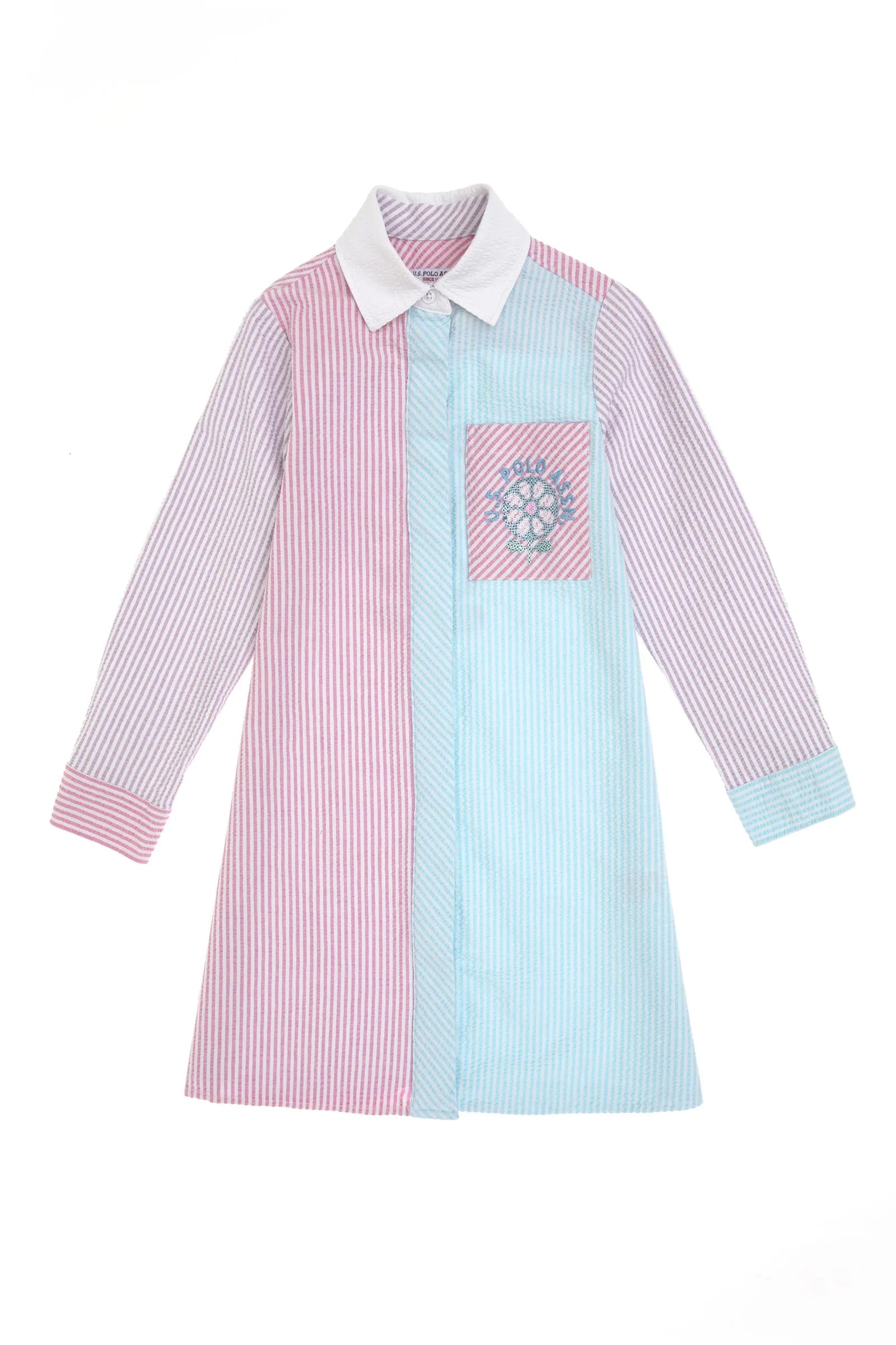 U.S. Polo Assn. Multicolor Girls Multicolor Woven Dress SKU: G084SZ0320 2116601_VR034 Image 01