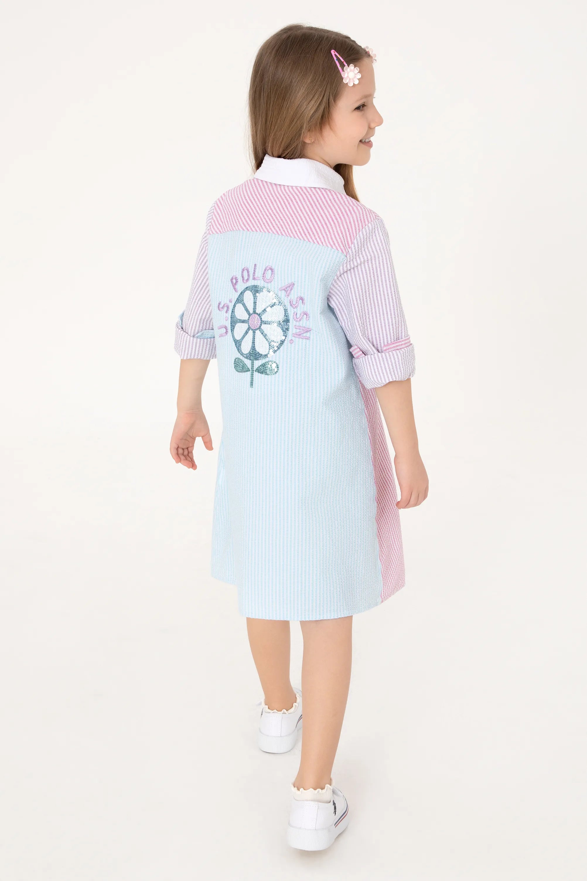 U.S. Polo Assn. Lilac Girls Lilac Woven Dress SKU: G084SZ0320 2116601_VR034 Image 02