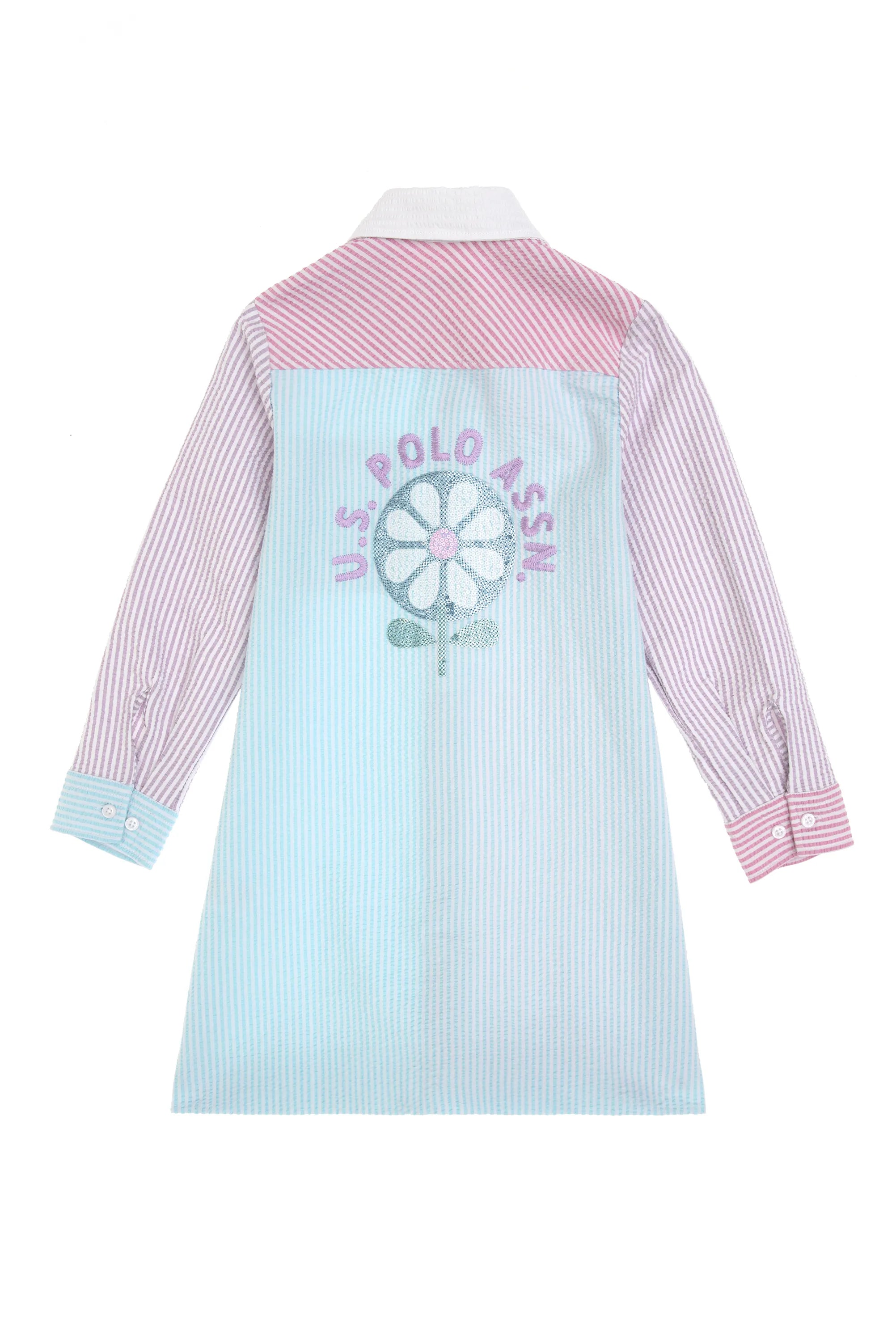 U.S. Polo Assn. Lilac Girls Lilac Woven Dress SKU: G084SZ0320 2116601_VR034 Image 04