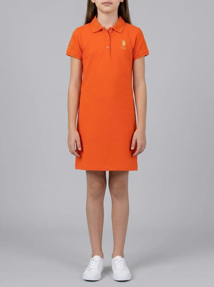 U.S. Polo Assn. Vermilion Girls Vermilion Knitting Dress SKU: G084SZ0750 2105159_VR039 Image 00