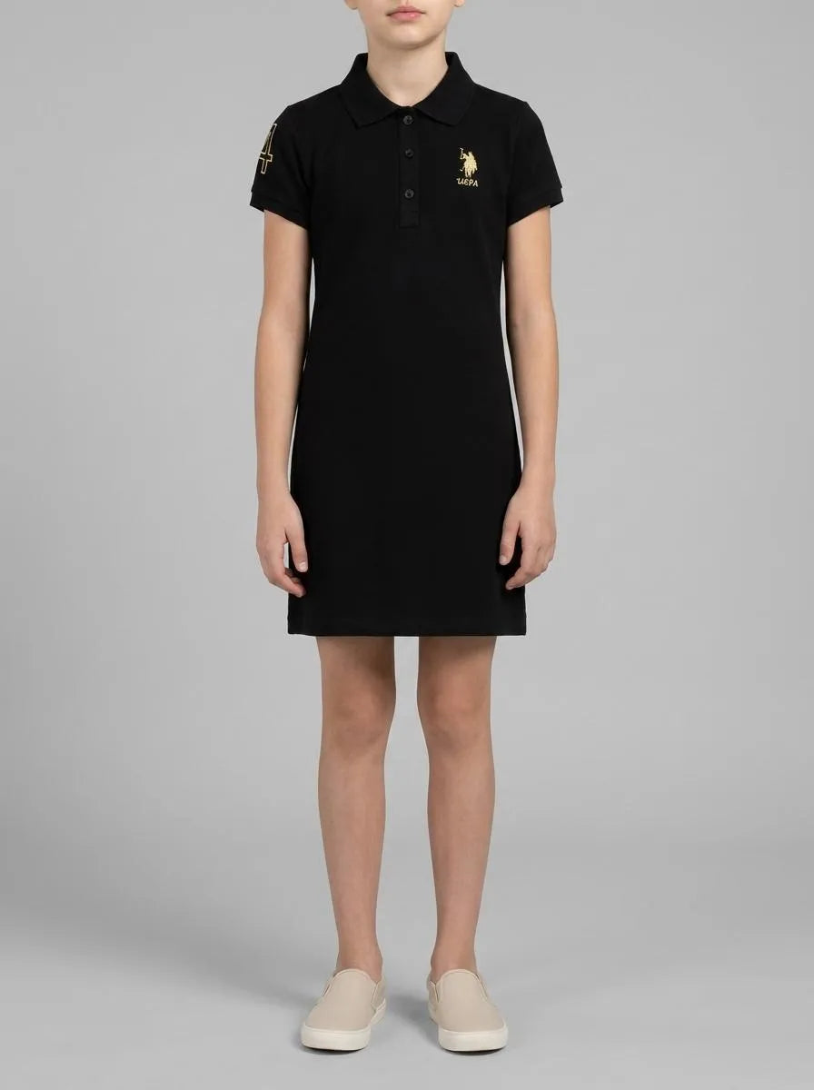 U.S. Polo Assn. Black Girls Black Knitting Dress SKU: G084SZ0750 2105159_VR046 Image 00