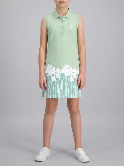 U.S. Polo Assn. Water Green Girls Water Green Knitting Dress SKU: G084SZ0750 2109322_VR048 Image 00